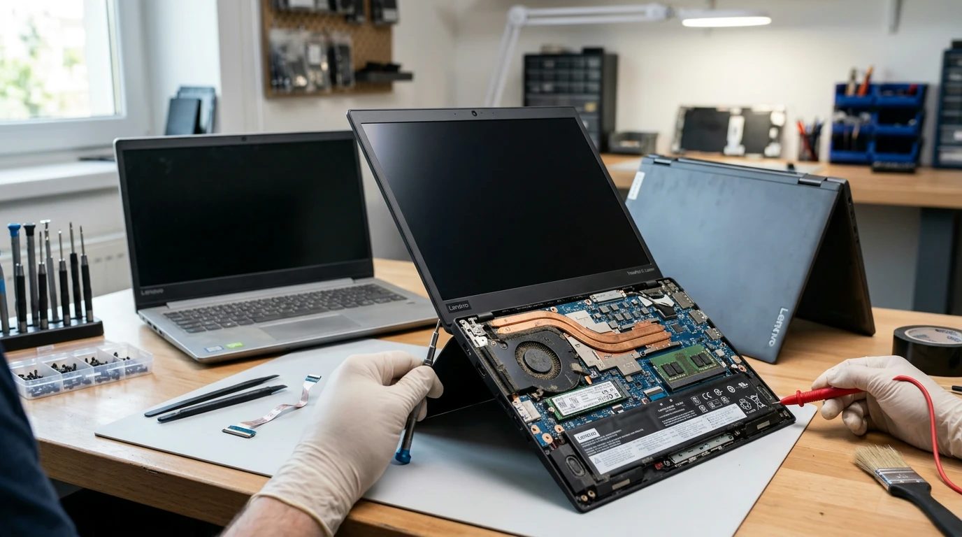 Ноутбуки Lenovo в ремонте: чем отличаются бизнес-серия, домашние модели и трансформеры
