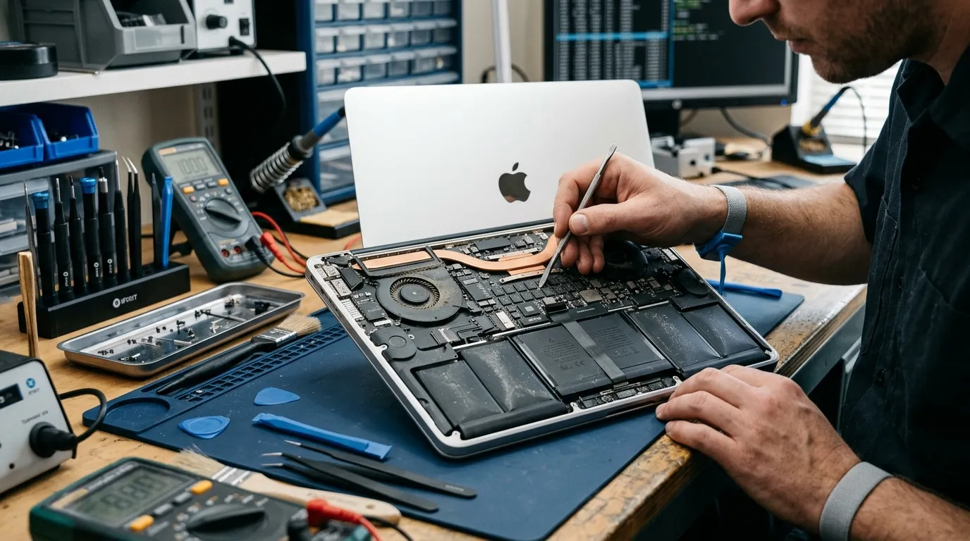 Ремонт MacBook: что ломается чаще всего, почему цены считаются отдельно и когда чинить не стоит