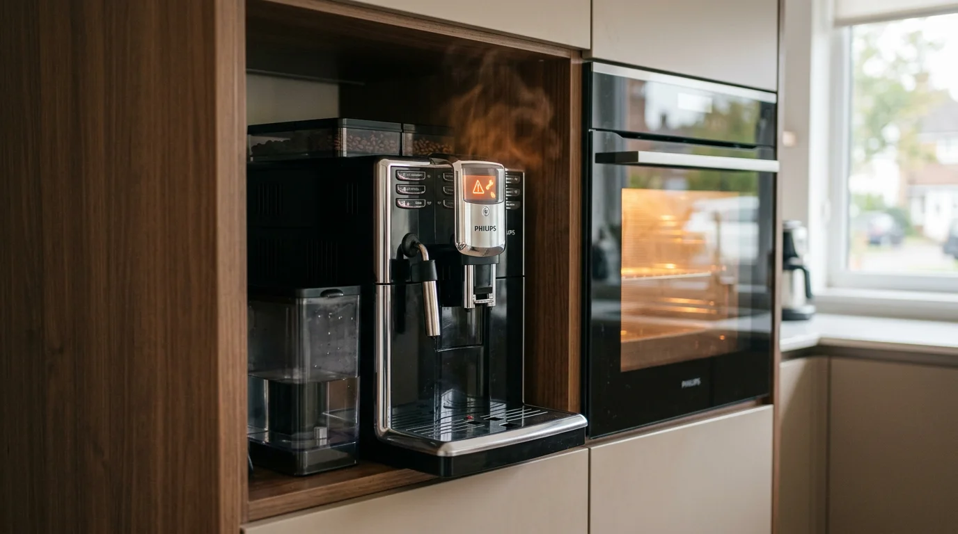 Код 14 на кофемашине Philips или Saeco — перегрев: когда хватит паузы, а когда нет