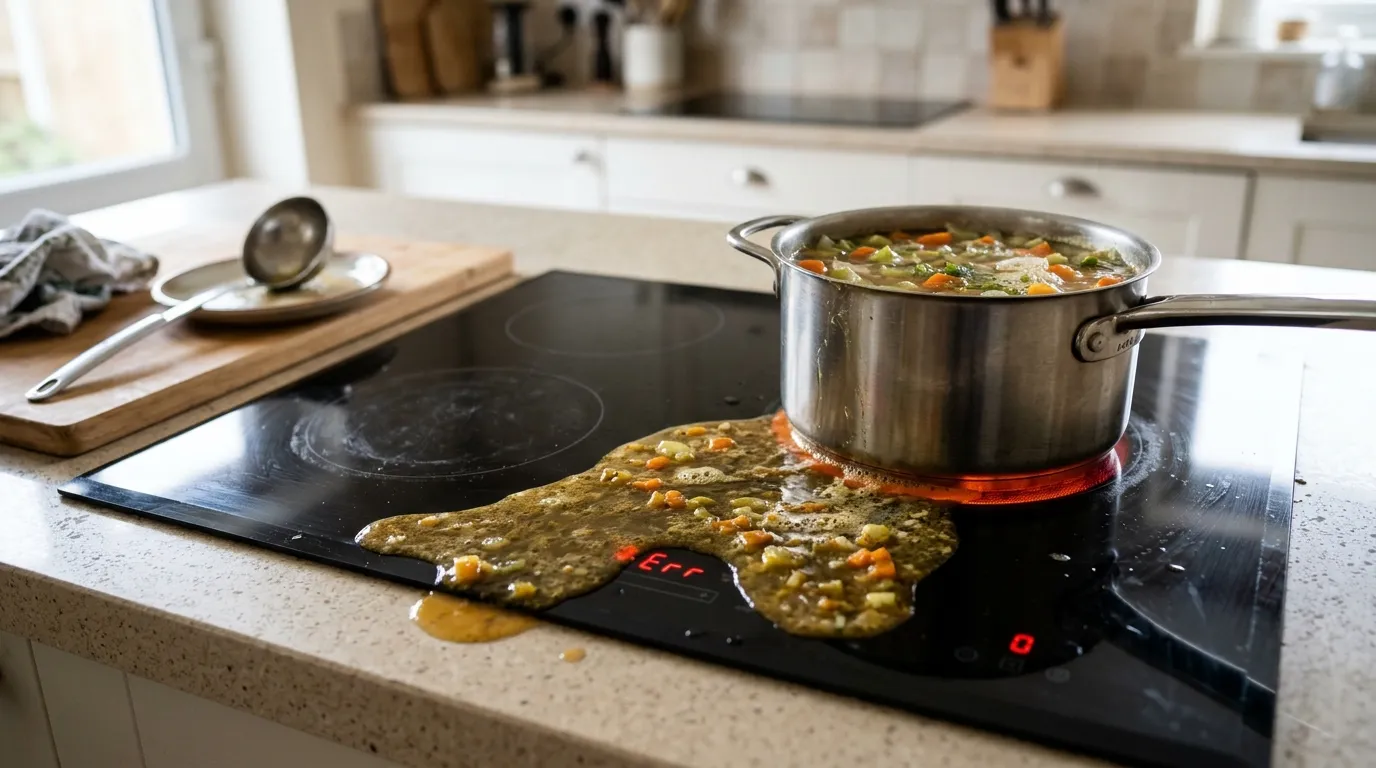 Код на дисплее варочной панели Zanussi: как понять сообщение по поведению панели