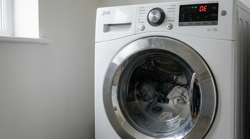 LG показала OE и не сливает воду: носок в фильтре, помпа или плата — и сколько стоит ремонт