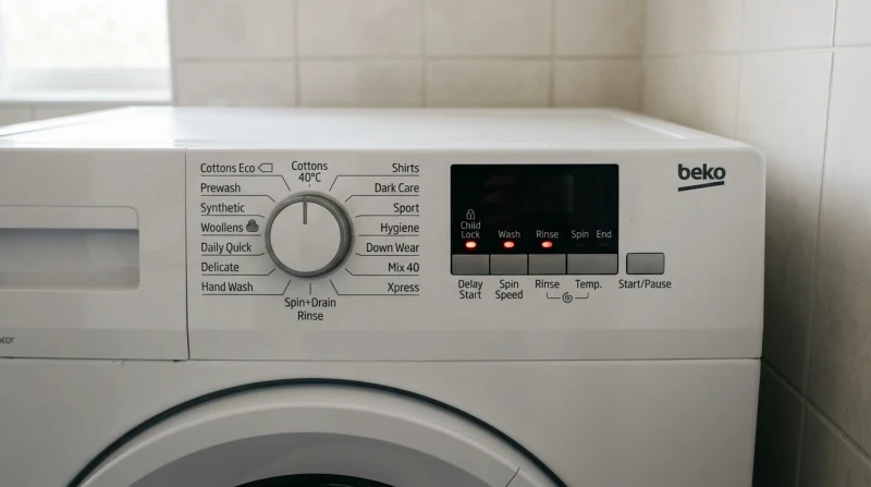 Коды H на Beko: машина называет узел, а не действие — как это читать