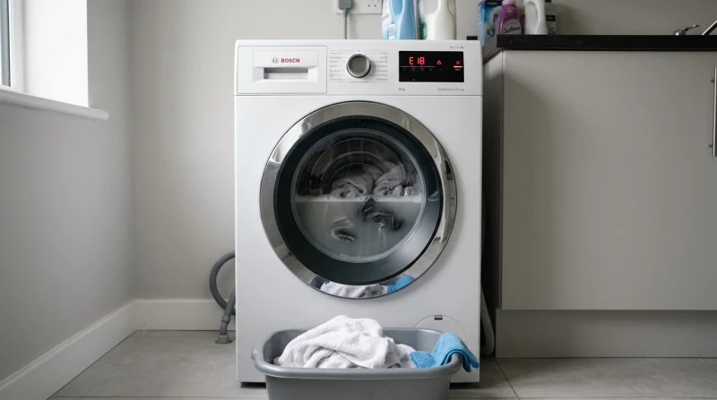 Bosch показала E18 и не сливает воду: фильтр, шланг, помпа или плата — и цены на ремонт
