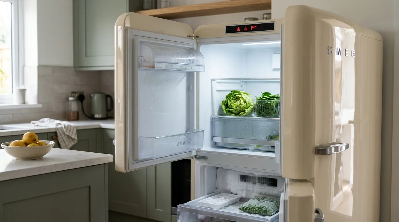 Как холодильник Smeg сообщает о неисправности: коды на дисплее и признаки у ретро-моделей